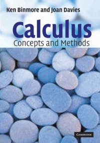 Cover image: Calculus: Concepts and Methods 9780521775410