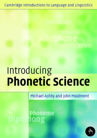 Cover image: Introducing Phonetic Science 9780521808828