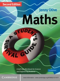 表紙画像: Maths: A Student's Survival Guide 2nd edition 9780521017077