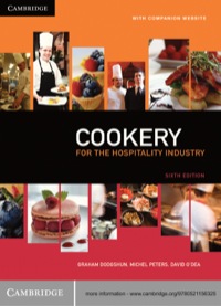 Imagen de portada: Cookery for the Hospitality Industry 6th edition 9780521156325