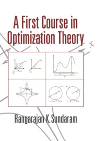 صورة الغلاف: A First Course in Optimization Theory 1st edition 9780521497190