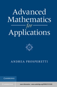 Cover image: Advanced Mathematics for Applications 1st edition 9780521515320