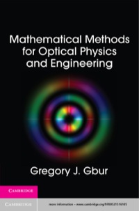 表紙画像: Mathematical Methods for Optical Physics and Engineering 1st edition 9780521516105