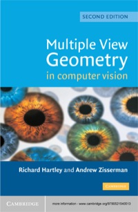 Cover image: Multiple View Geometry in Computer Vision 2nd edition 9780521540513