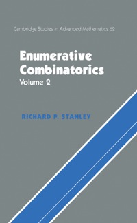 Titelbild: Enumerative Combinatorics: Volume 2 1st edition 9780521560696