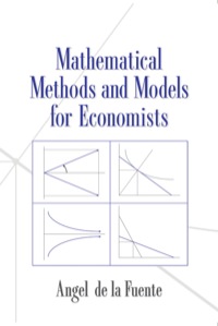 表紙画像: Mathematical Methods and Models for Economists 1st edition 9780521585293