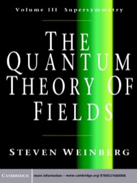 Imagen de portada: The Quantum Theory of Fields: Volume 3, Supersymmetry 1st edition 9780521670555