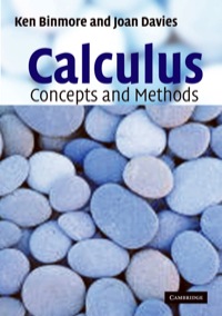 Titelbild: Calculus: Concepts and Methods 1st edition 9780521775410