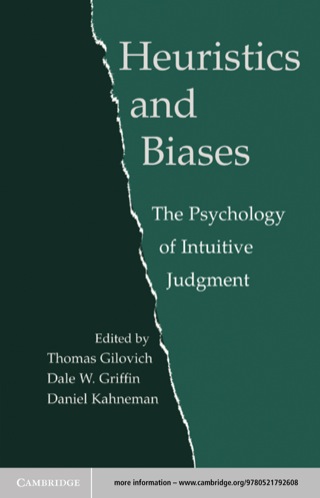 Cover image: Heuristics and Biases 1st edition 9780521792608