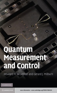 Cover image: Quantum Measurement and Control 1st edition 9780521804424