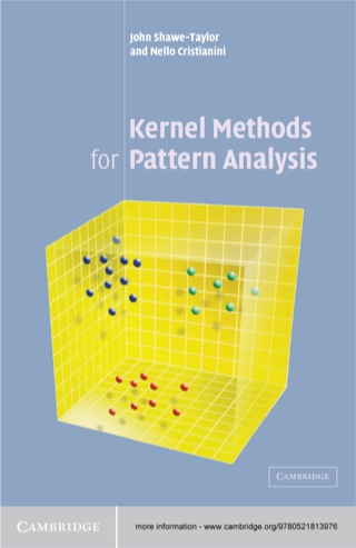 Cover image: Kernel Methods for Pattern Analysis 1st edition 9780521813976
