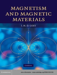 Cover image: Magnetism and Magnetic Materials 1st edition 9780521816144