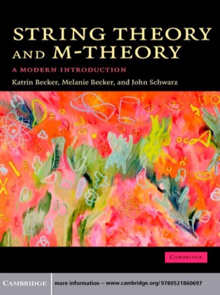 Cover image: String Theory and M-Theory 1st edition 9780521860697