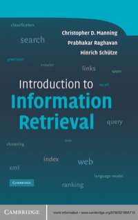 Cover image: Introduction to Information Retrieval 1st edition 9780521865715