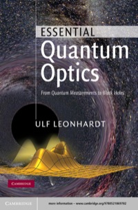 Cover image: Essential Quantum Optics 1st edition 9780521869782
