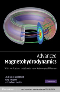 Cover image: Advanced Magnetohydrodynamics 1st edition 9780521879576
