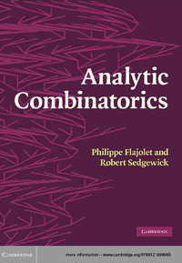 Cover image: Analytic Combinatorics 1st edition 9780521898065