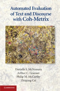 Cover image: Automated Evaluation of Text and Discourse with Coh-Metrix 9780521192927