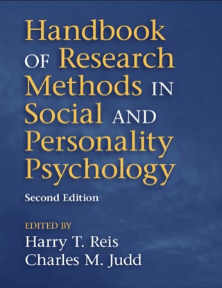 表紙画像: Handbook of Research Methods in Social and Personality Psychology 2nd edition 9781107011779