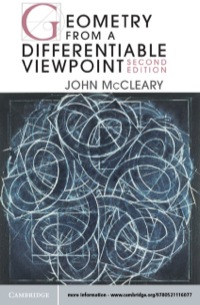 Imagen de portada: Geometry from a Differentiable Viewpoint 2nd edition 9780521116077