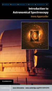 Imagen de portada: Introduction to Astronomical Spectroscopy 9781107015791
