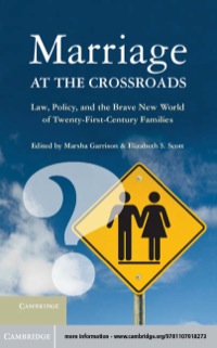 Cover image: Marriage at the Crossroads 9781107018273
