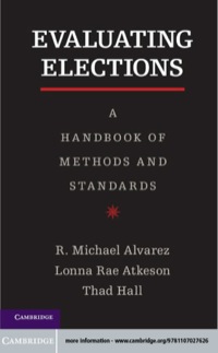 Cover image: Evaluating Elections 9781107027626