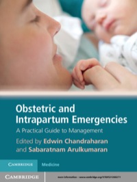صورة الغلاف: Obstetric and Intrapartum Emergencies 1st edition 9780521268271