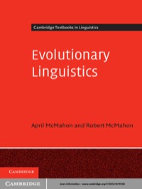 Titelbild: Evolutionary Linguistics 1st edition 9780521814508