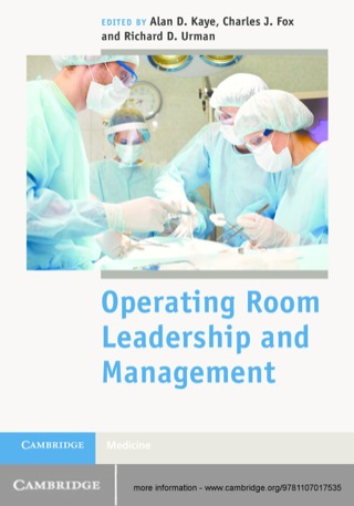 Cover image: Operating Room Leadership and Management 1st edition 9781107017535
