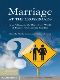 Omslagafbeelding: Marriage at the Crossroads 1st edition 9781107018273