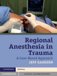 Imagen de portada: Regional Anesthesia in Trauma 1st edition 9781107602236