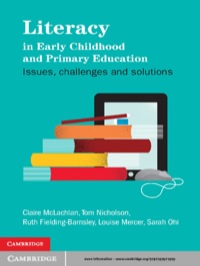 Imagen de portada: Literacy in Early Childhood and Primary Education 1st edition 9781107671010