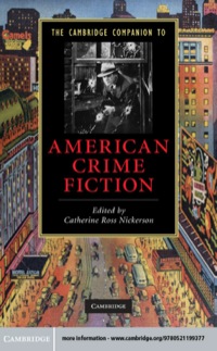 Imagen de portada: The Cambridge Companion to American Crime Fiction 9780521199377