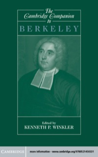 Imagen de portada: The Cambridge Companion to Berkeley 9780521450331