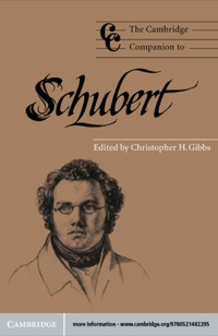 Imagen de portada: The Cambridge Companion to Schubert 9780521484244