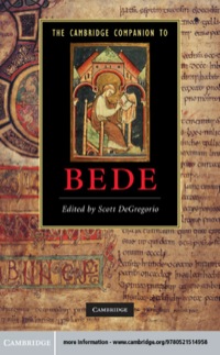 Imagen de portada: The Cambridge Companion to Bede 9780521514958