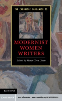 Cover image: The Cambridge Companion to Modernist Women Writers 9780521515054