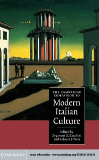 Cover image: The Cambridge Companion to Modern Italian Culture 9780521550345