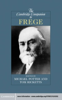 Imagen de portada: The Cambridge Companion to Frege 9780521624282