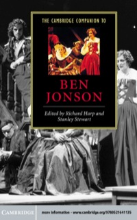 Imagen de portada: The Cambridge Companion to Ben Jonson 9780521641135