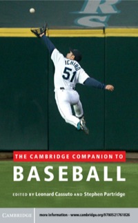 Imagen de portada: The Cambridge Companion to Baseball 9780521761826