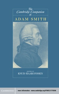 Cover image: The Cambridge Companion to Adam Smith 9780521770590