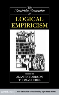 Cover image: The Cambridge Companion to Logical Empiricism 9780521791786