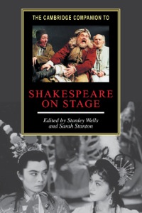 Cover image: The Cambridge Companion to Shakespeare on Stage 9780521792950