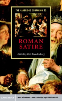 Omslagafbeelding: The Cambridge Companion to Roman Satire 9780521803595