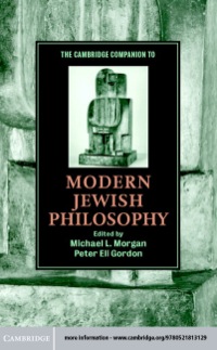 Cover image: The Cambridge Companion to Modern Jewish Philosophy 9780521813129