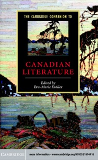 Imagen de portada: The Cambridge Companion to Canadian Literature 9780521814416
