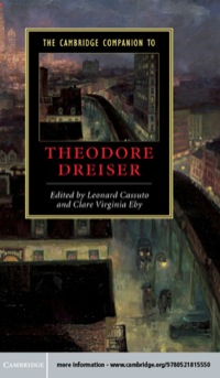 Cover image: The Cambridge Companion to Theodore Dreiser 9780521815550