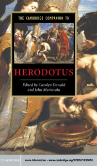 表紙画像: The Cambridge Companion to Herodotus 9780521830010